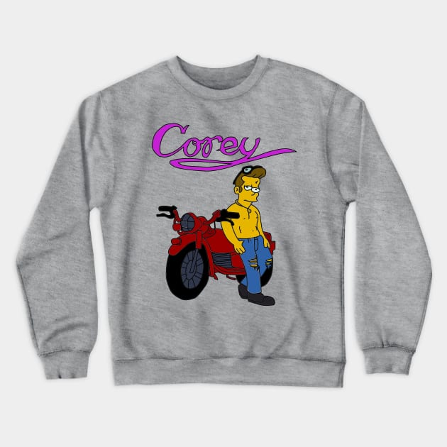 Simpsons Corey Poster Crewneck Sweatshirt by NutsnGum